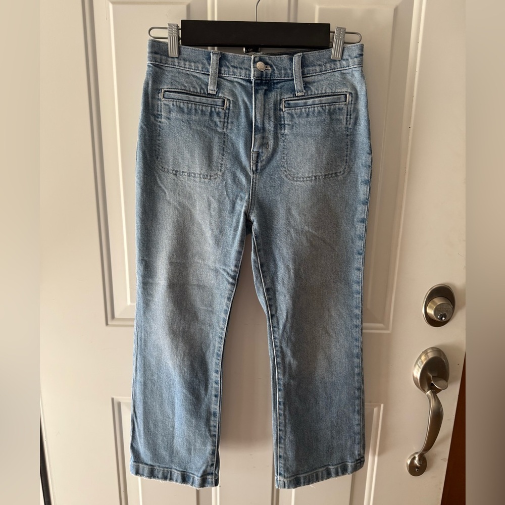 POINT SUR Kick Out Crop denim jeans